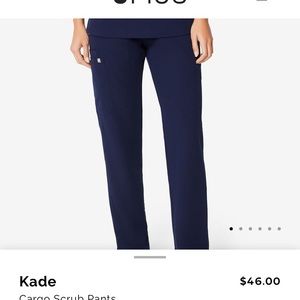 FIGS Kade cargo scrub pants in Navy